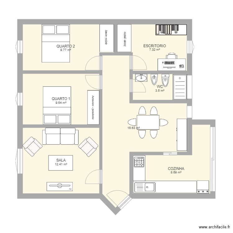 Tomás Alcaide 48. Plan de 0 pièce et 0 m2