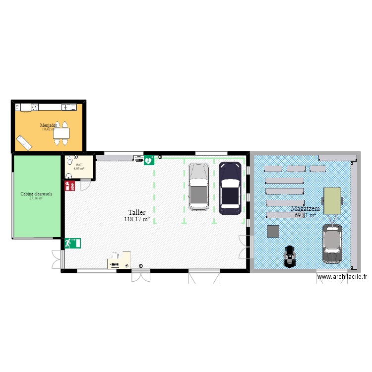 Plà de taller. Plan de 0 pièce et 0 m2