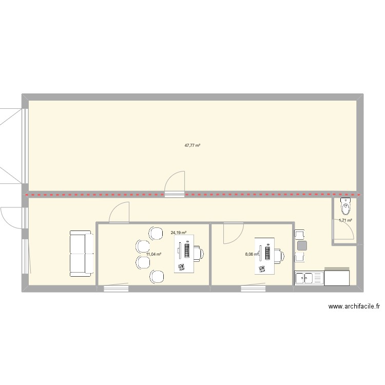 local. Plan de 0 pièce et 0 m2