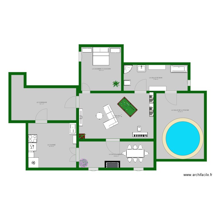 L A  M A I S O N . Plan de 0 pièce et 0 m2
