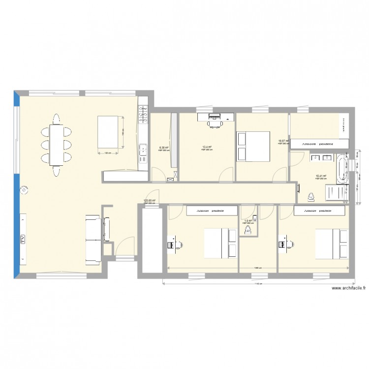 maison1. Plan de 0 pièce et 0 m2