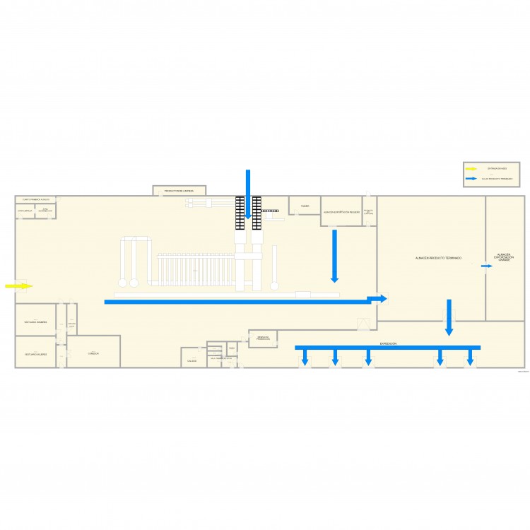 Camar flujo de producto 2. Plan de 0 pièce et 0 m2