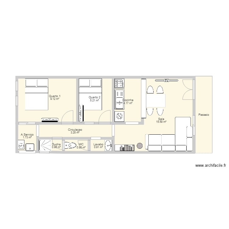 Maison de plage. Plan de 0 pièce et 0 m2