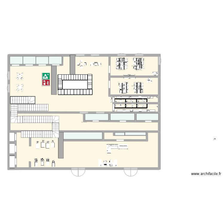 bureau. Plan de 0 pièce et 0 m2