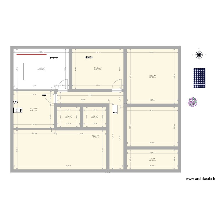 125d. Plan de 0 pièce et 0 m2