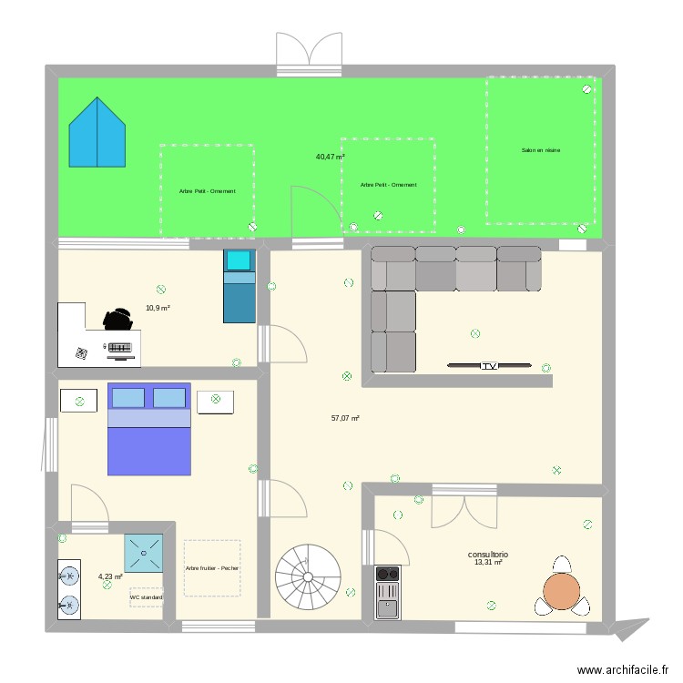 UNOUNOUNOUNO. Plan de 0 pièce et 0 m2
