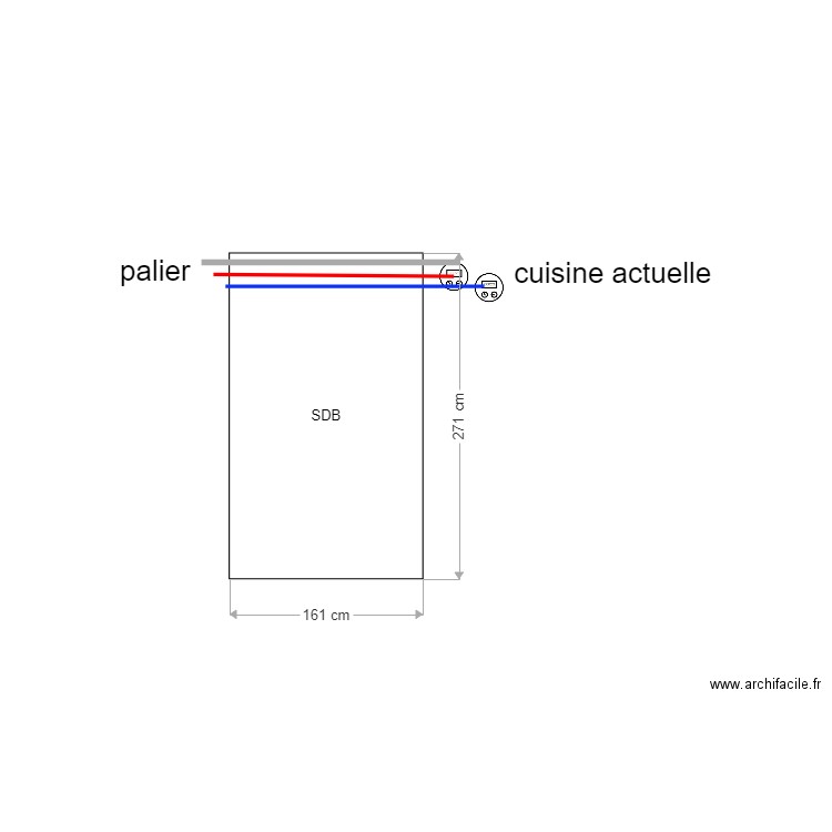 La salle de bain  1. Plan de 0 pièce et 0 m2