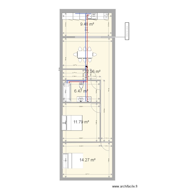  AIGUA. Plan de 0 pièce et 0 m2