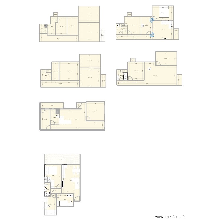 Antonio Ricardos. Plan de 47 pièces et 292 m2