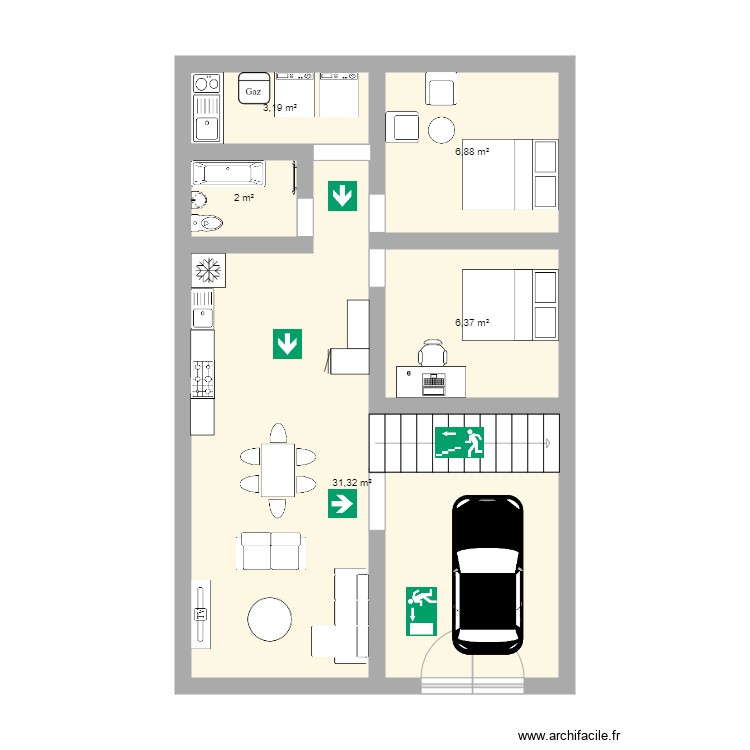 Croquis. Plan de 0 pièce et 0 m2