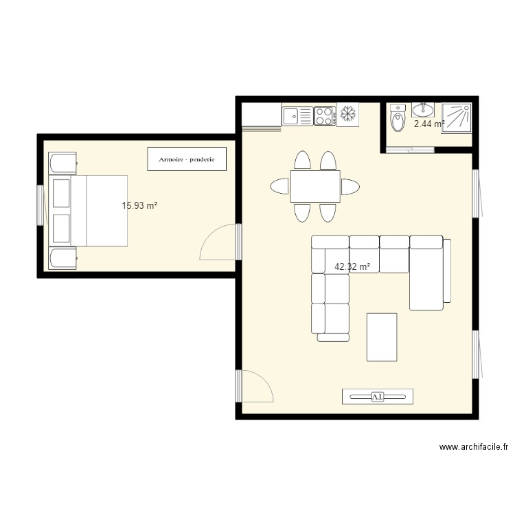 george. Plan de 0 pièce et 0 m2