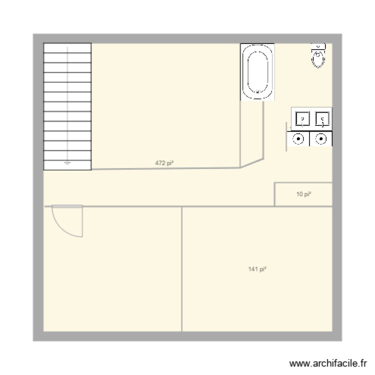 étage. Plan de 0 pièce et 0 m2