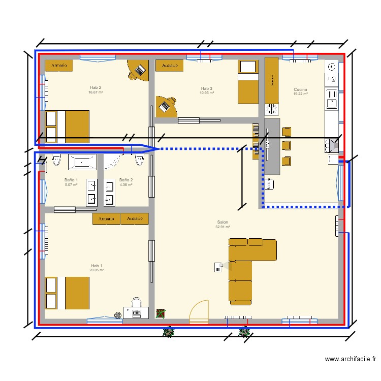 vivienda completa calefaccion. Plan de 0 pièce et 0 m2