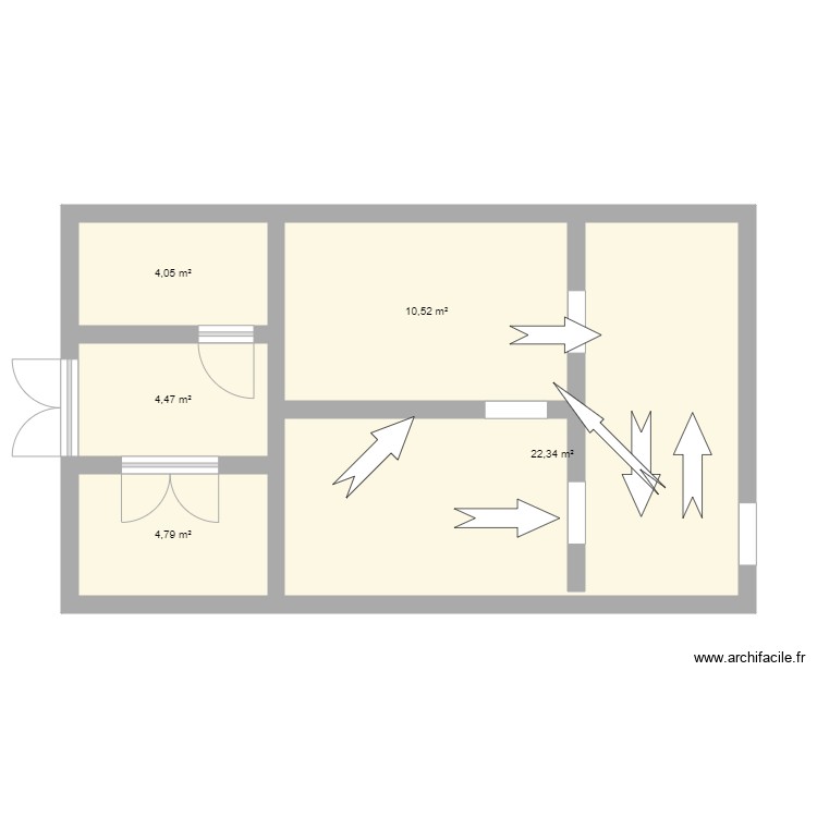 Flechas. Plan de 0 pièce et 0 m2