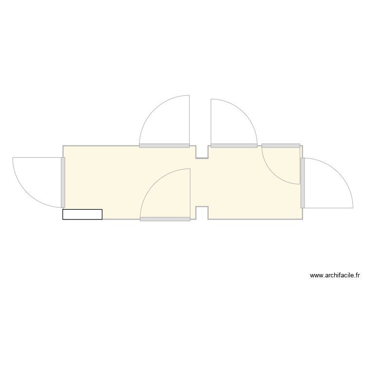 Flat 2 Hallway. Plan de 0 pièce et 0 m2
