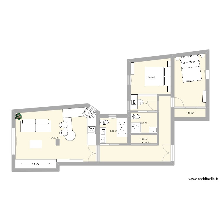 Antonio Acuña 23, 1ºB Reformado. Plan de 0 pièce et 0 m2