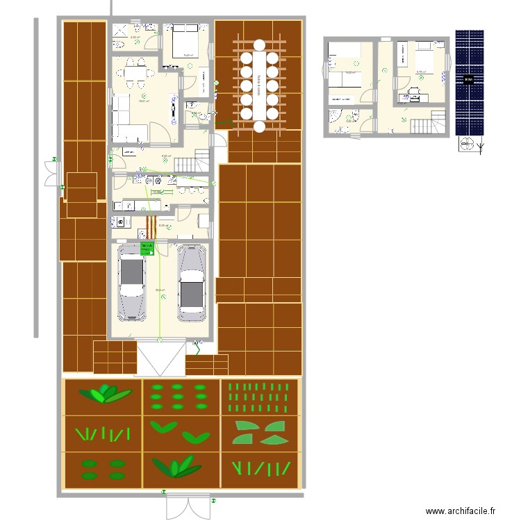 Cobeta 2 plantas. Plan de 0 pièce et 0 m2