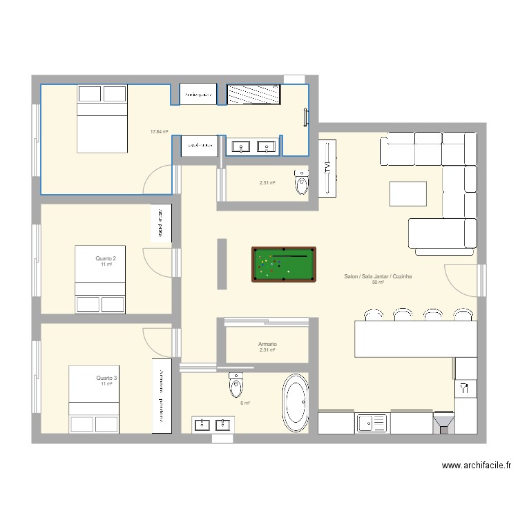 maison  1. Plan de 0 pièce et 0 m2