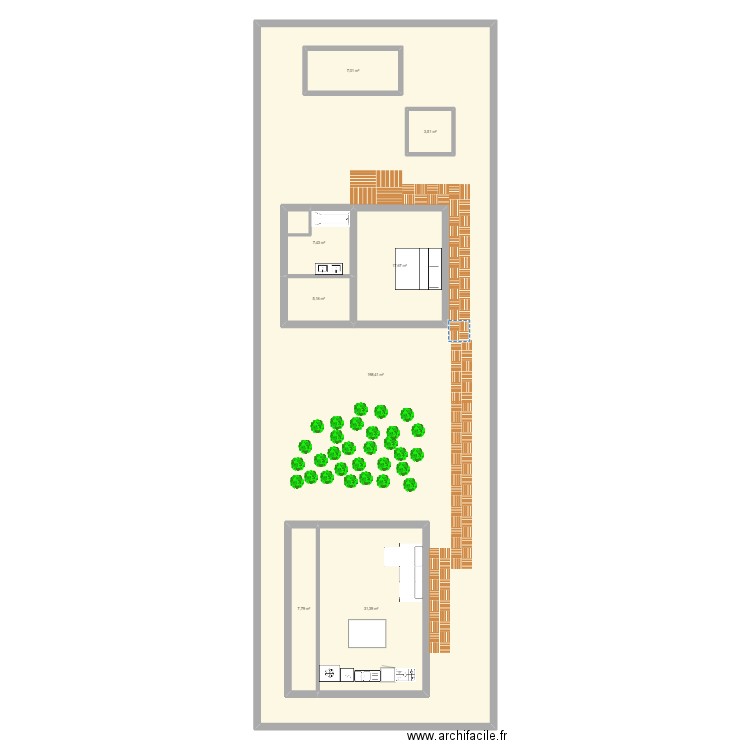 bota. Plan de 0 pièce et 0 m2