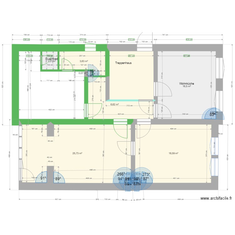 B 79 EG 6 nur Grundriss. Plan de 0 pièce et 0 m2