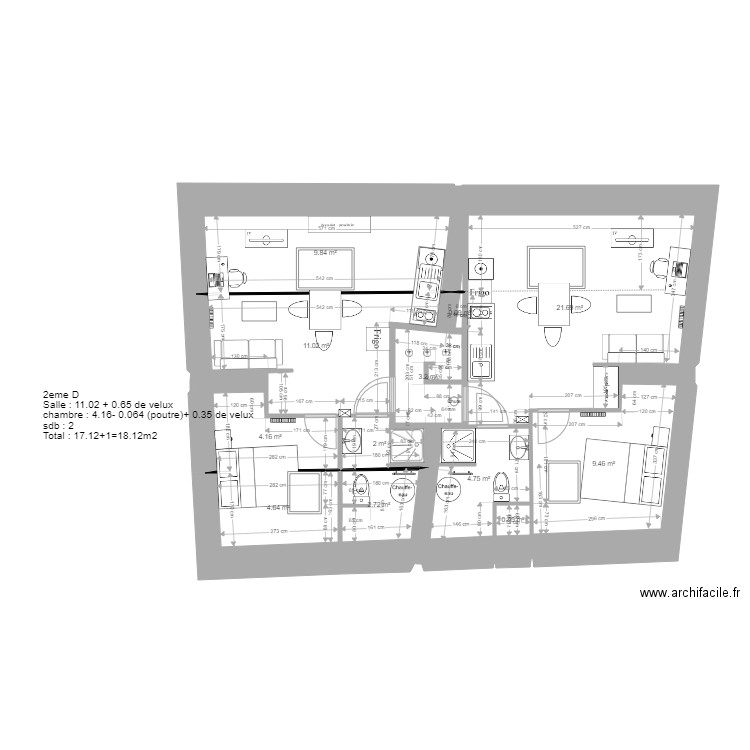 st nicolas Etage 2 V12 eval m2 v2. Plan de 0 pièce et 0 m2