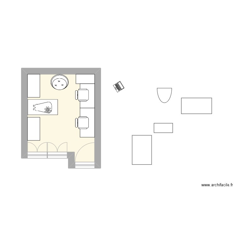 Dorm bebe. Plan de 0 pièce et 0 m2