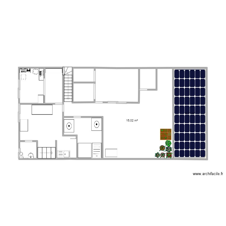 piso 3. Plan de 0 pièce et 0 m2