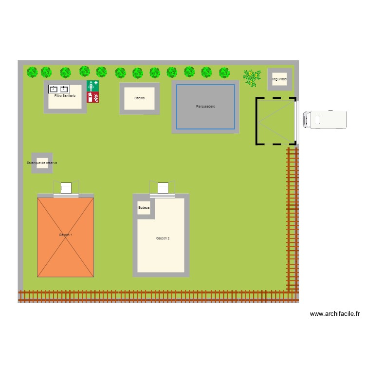 Granja. Plan de 0 pièce et 0 m2