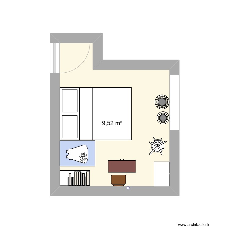 mi cuarto. Plan de 0 pièce et 0 m2