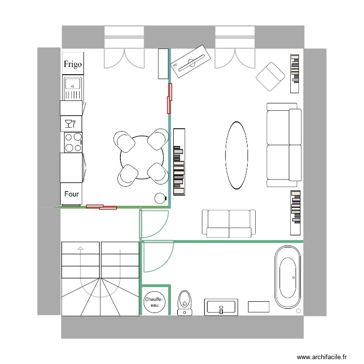 Ground floor. Plan de 0 pièce et 0 m2