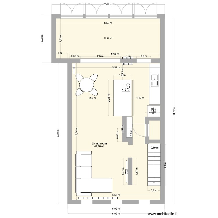 Living room. Plan de 0 pièce et 0 m2 Living room. Plan de 0 pièce et 0 m2