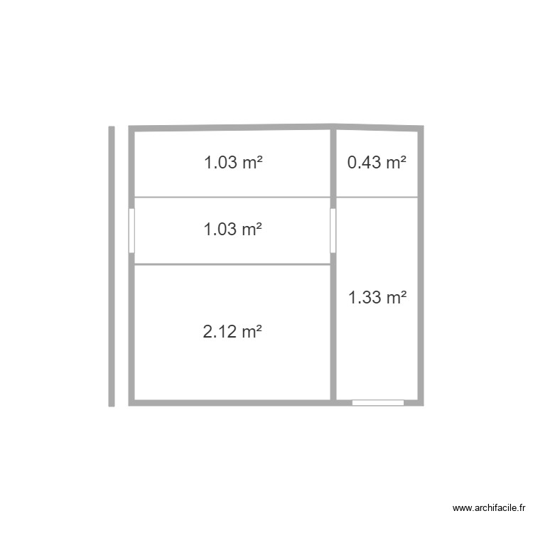 pared casita. Plan de 0 pièce et 0 m2