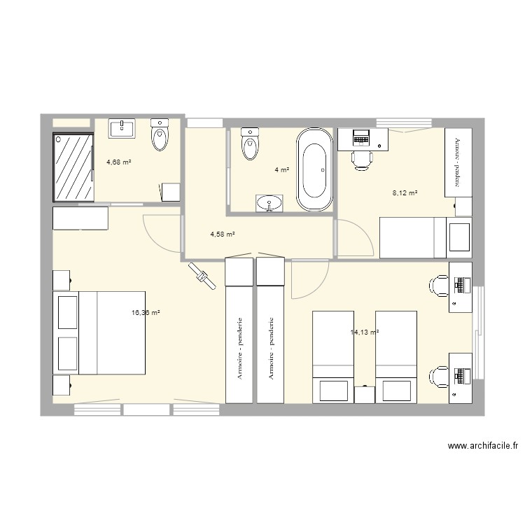 Collbato HABITACIONS 02. Plan de 0 pièce et 0 m2