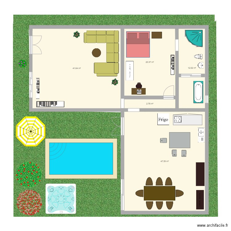 lacasita. Plan de 0 pièce et 0 m2