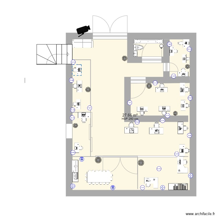 plano. Plan de 0 pièce et 0 m2