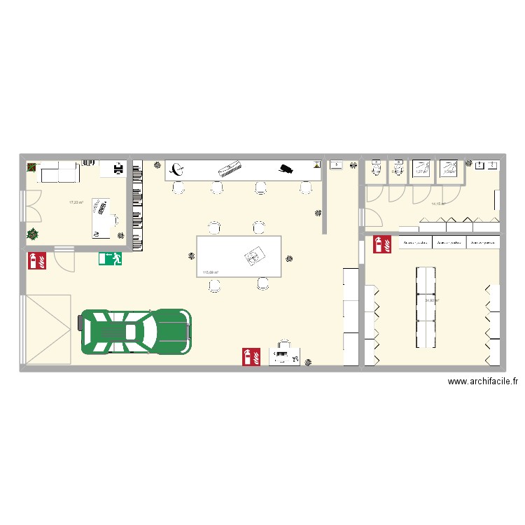 local. Plan de 0 pièce et 0 m2