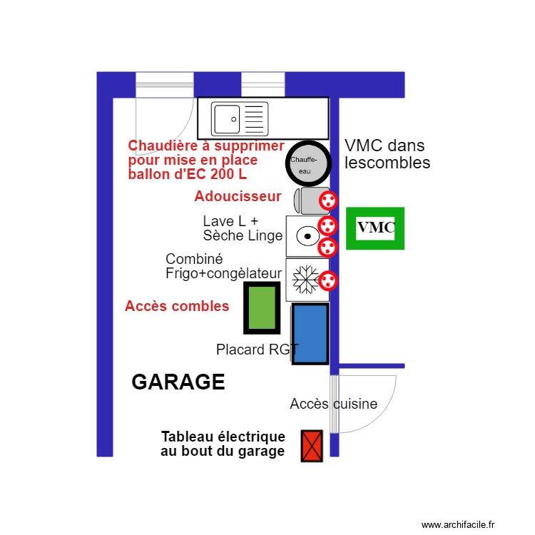 NIEUL  Consultation Zone buanderie Indice A. Plan de 0 pièce et 0 m2
