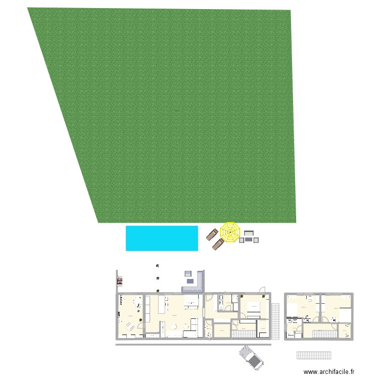 One. Plan de 0 pièce et 0 m2