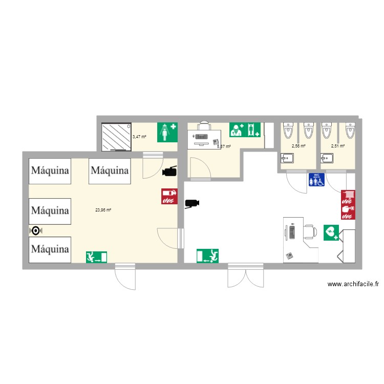 Ruta 1 Comercio 3C1. Plan de 0 pièce et 0 m2