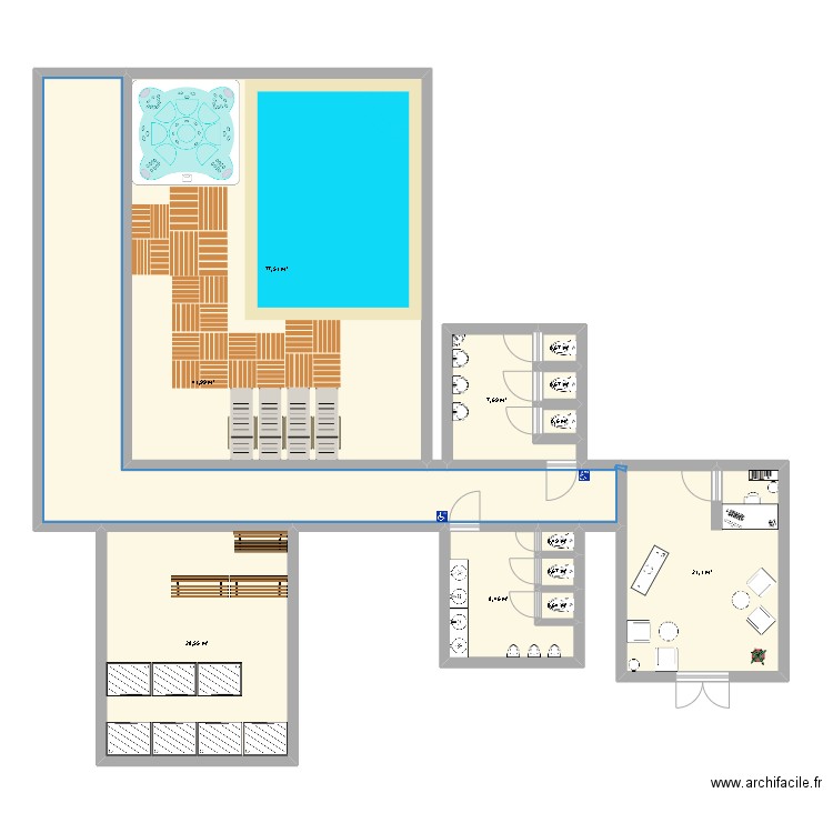 gimnás FOL. Plan de 0 pièce et 0 m2