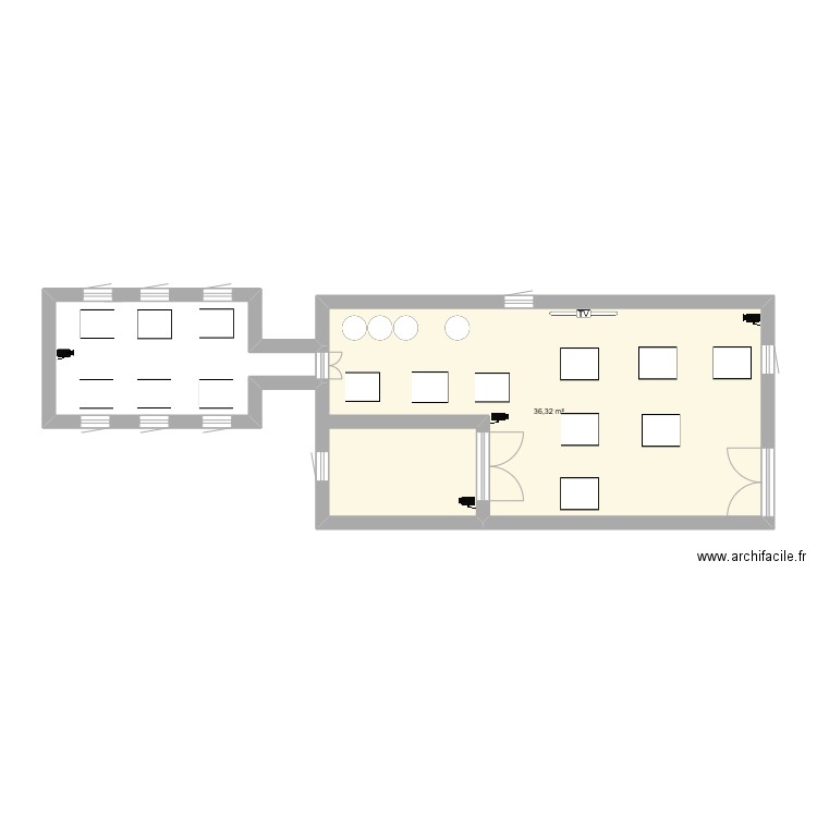 Boskoko pizza. Plan de 0 pièce et 0 m2