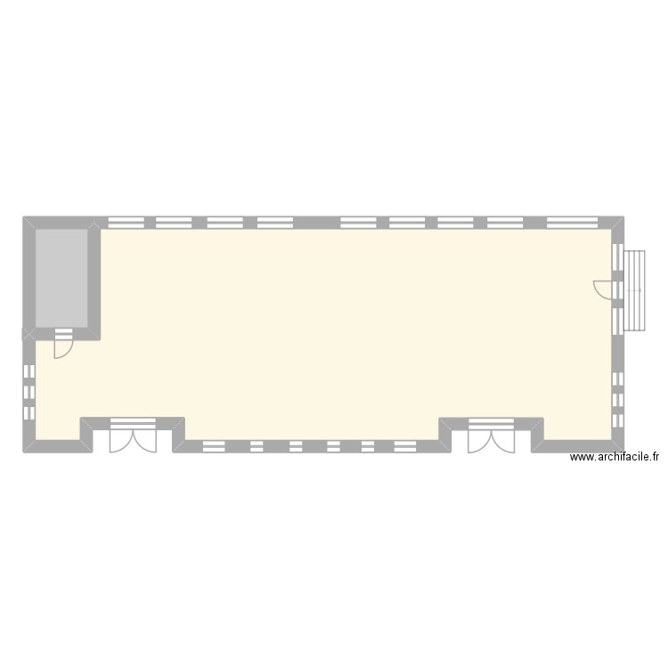 PLANTA COLEGIO SANTA ENGRACIA. Plan de 2 pièces et 218 m2