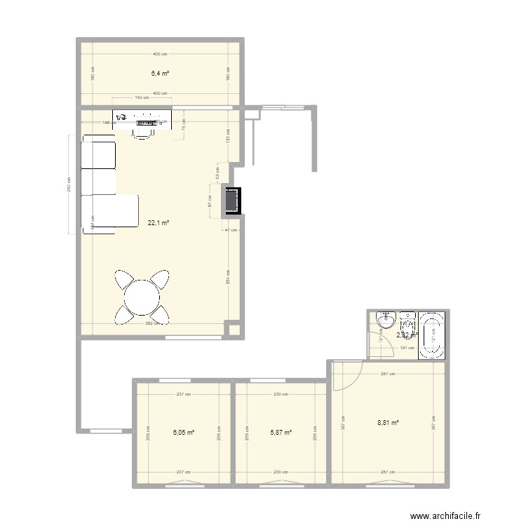 plano 1. Plan de 0 pièce et 0 m2