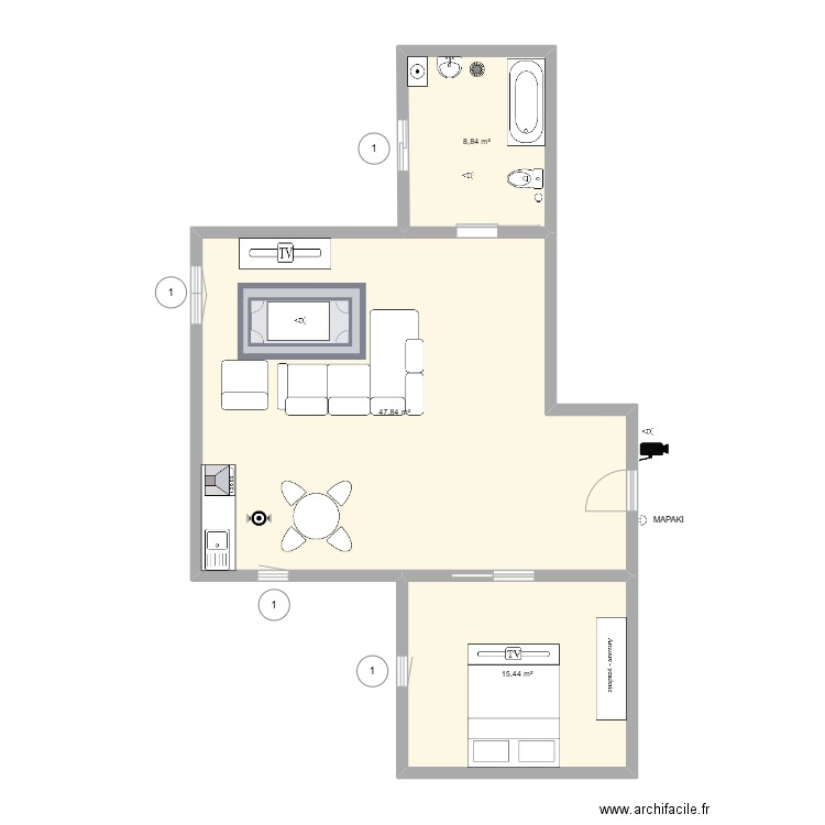 σπιτι . Plan de 0 pièce et 0 m2