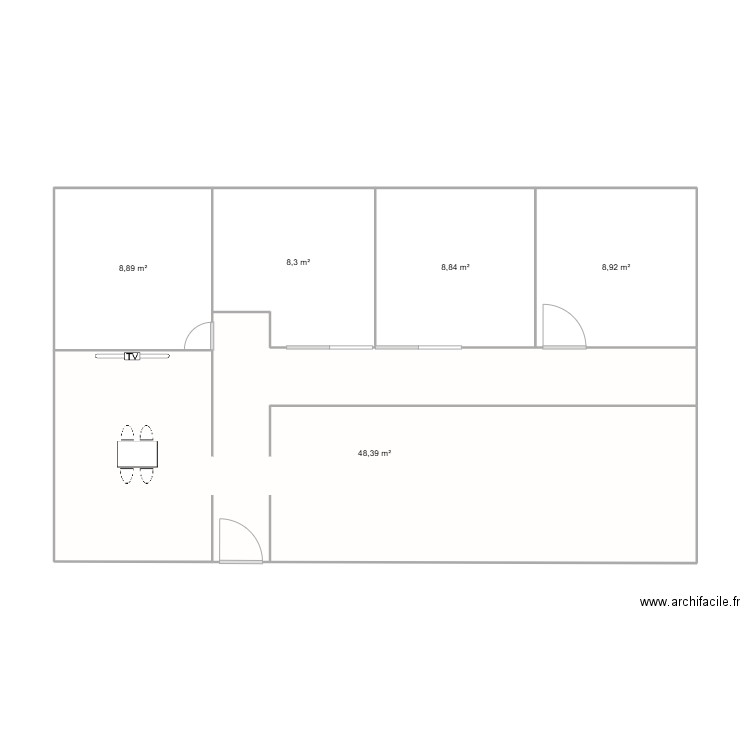 jr casa. Plan de 0 pièce et 0 m2