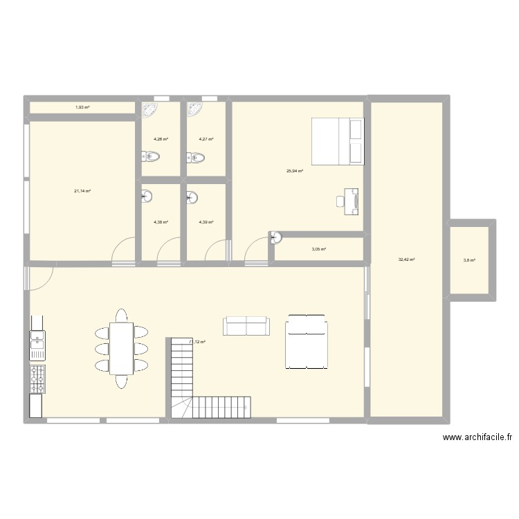 mi casa2. Plan de 0 pièce et 0 m2
