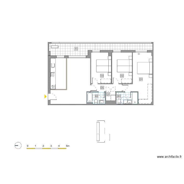 TERRAZAS DE VADORREY IV  04. Plan de 0 pièce et 0 m2