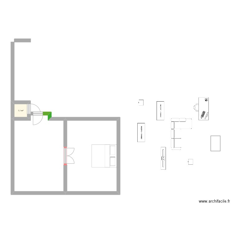 Apartment. Plan de 0 pièce et 0 m2