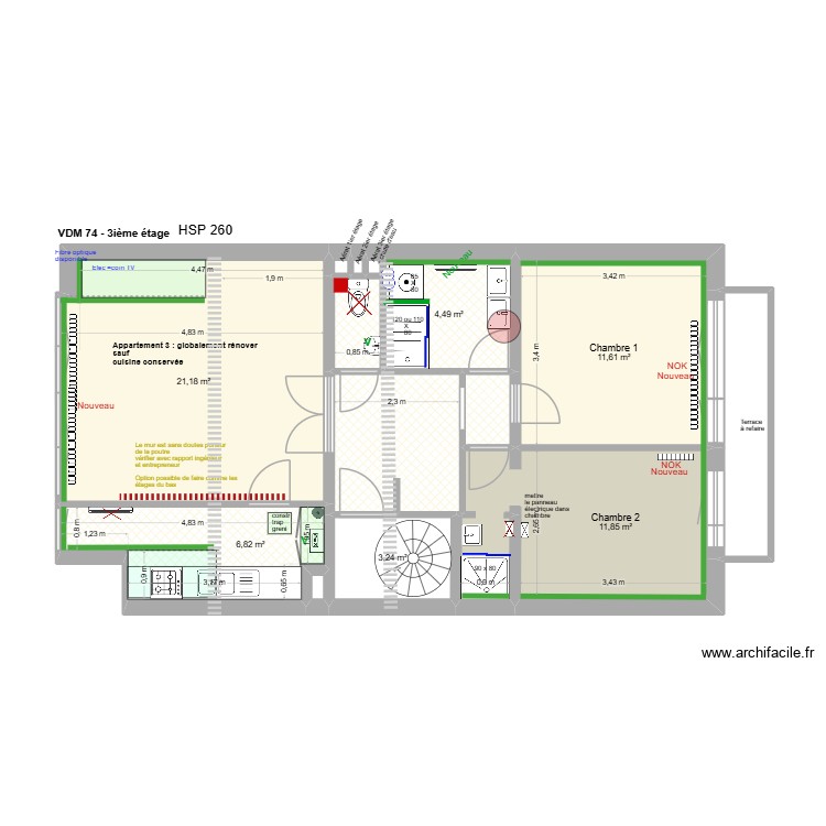 VDM 74. Plan de 0 pièce et 0 m2