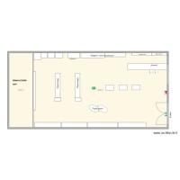 Magasin vente de peinture rayonnage